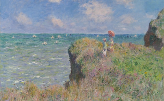 Cliff Walk at Pourville. Claude Monet, 1882